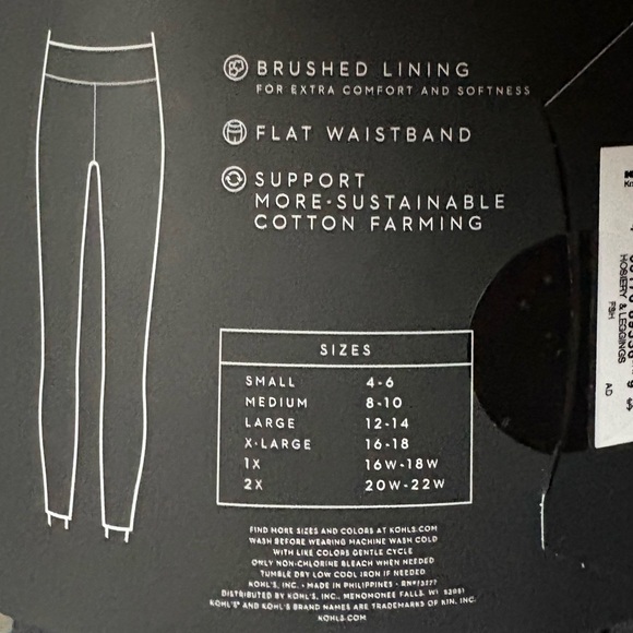 Simply Vera Vera Wang High Rise Heavyweight Leggings - Black - Picture 4 of 5